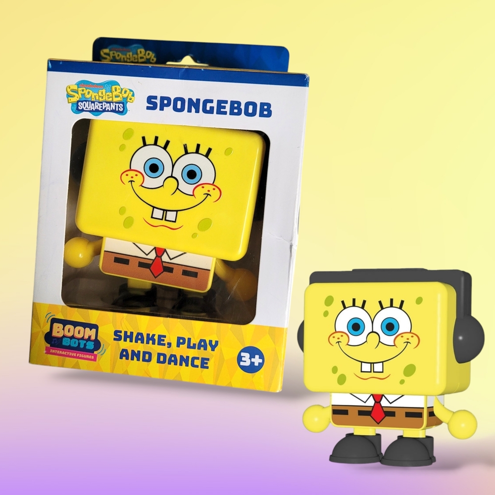 SpongeBob SquarePants Boom Bots Figure - Yellow and Black Bobesponja